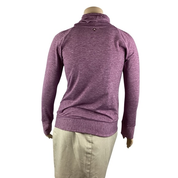 prAna Ember Top XL Purple Heather Long Sleeve Funnel Neck Pullover - Picture 5 of 7